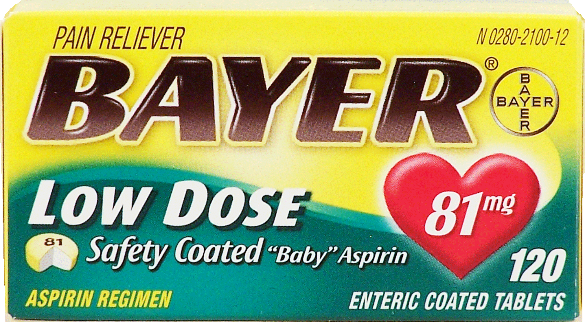 Bayer Low Dose genuine aspirin safety coated 81mg tablets Full-Size Picture
